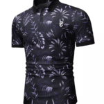 Premium sublimation polo shirt with custom logo embroidery and sleek athletic fit.